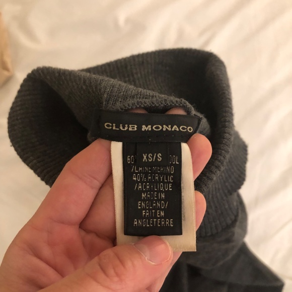 Club Monaco Wool Grey Turtleneck - Picture 2 of 16